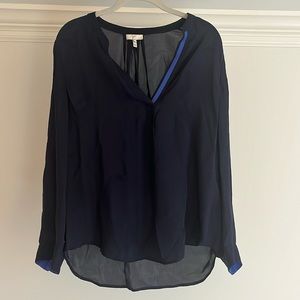 Navy blue Joíe blouse.